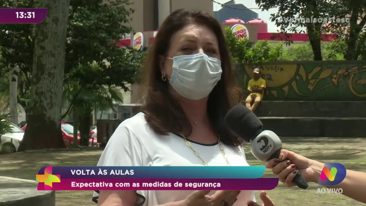 Volta às aulas: Expectativa com as medidas de segurança