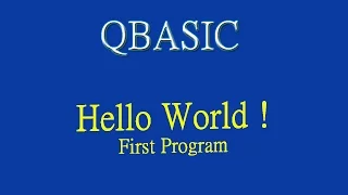 Ep-1 QBASIC Hello World Program in Nepali by Technical School