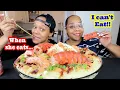 Download Lagu LOBSTER TAILS SEAFOOD BOIL (Eat WITHOUT ME Challenge) MUKBANG WITH GRITS!!