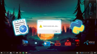 How to fix Failed to execute script in Task Scheduler Python file exe py
