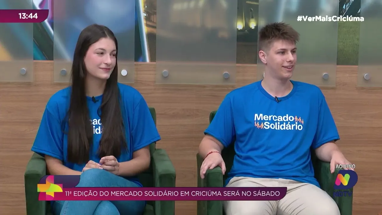 Mercado Solidário em Criciúma: jovens unem forças por causa social