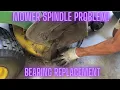 John Deere Mower Blade Loose How to replace the Lower bearing in a Spindle D120 42 Deck