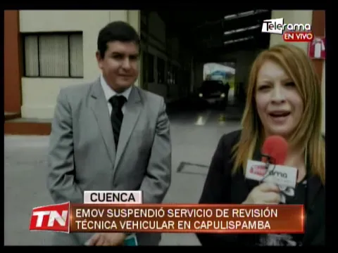 EMOV suspendió servicio de revisión técnica vehicular en Capulispamba