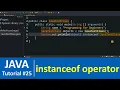 Java Tutorial - instanceof Operator in Java Programming