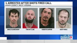 Four arrested after shots-fired call