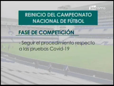 Hoy reinicia el Campeonato Nacional de Fútbol bajo estrictos protocolos de bioseguridad