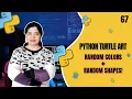 Python Turtle Art Random Colors Shapes Random Shapes Generator with Turtle - Tutorial