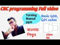 CNC Programming tutorial Basic G00 G01codes step by step guide for beginners
