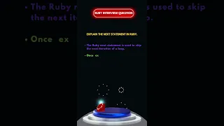 Explain the Next statement in RUBy copycat