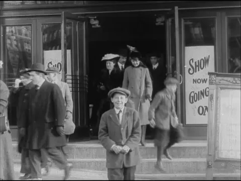 Claremont Theatre in New York City (1915 Original Black & White Film)
