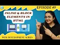 HTML Tutorial Inline Block Elements Web Development Tutorials