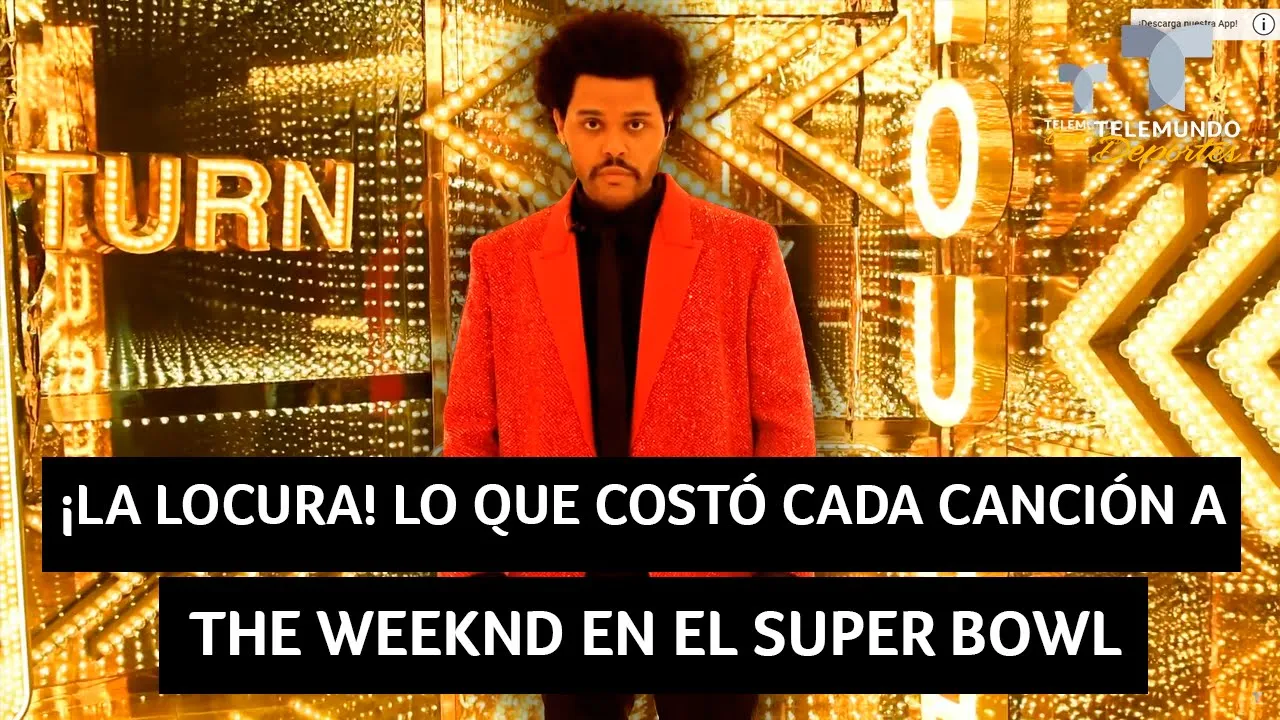 ¡La locura! Lo que costó cada canción a The Weeknd en el Super Bowl | Telemundo Deportes