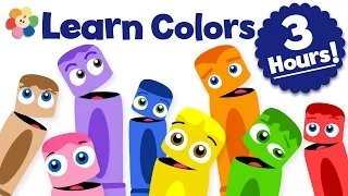 Learn Colors for Kids Color Learning s for Kids 3 Hour Color Crew Compilation BabyFirst