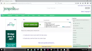 Rules for creating Java constructor - javapedia net