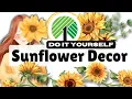 SUNFLOWER DIY Wall Decor From DOLLAR TREE And MORE