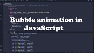 Bubble animation in JavaScript