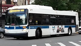 MTA Q58 bus action Putnam Myrtle Avenues