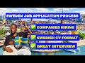 How to Apply and Win a Job in Sweden - Step-by-Step Guide