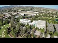 Kaiser Permanente Urgent Care Hospital with Freeway in Background Drone Footage