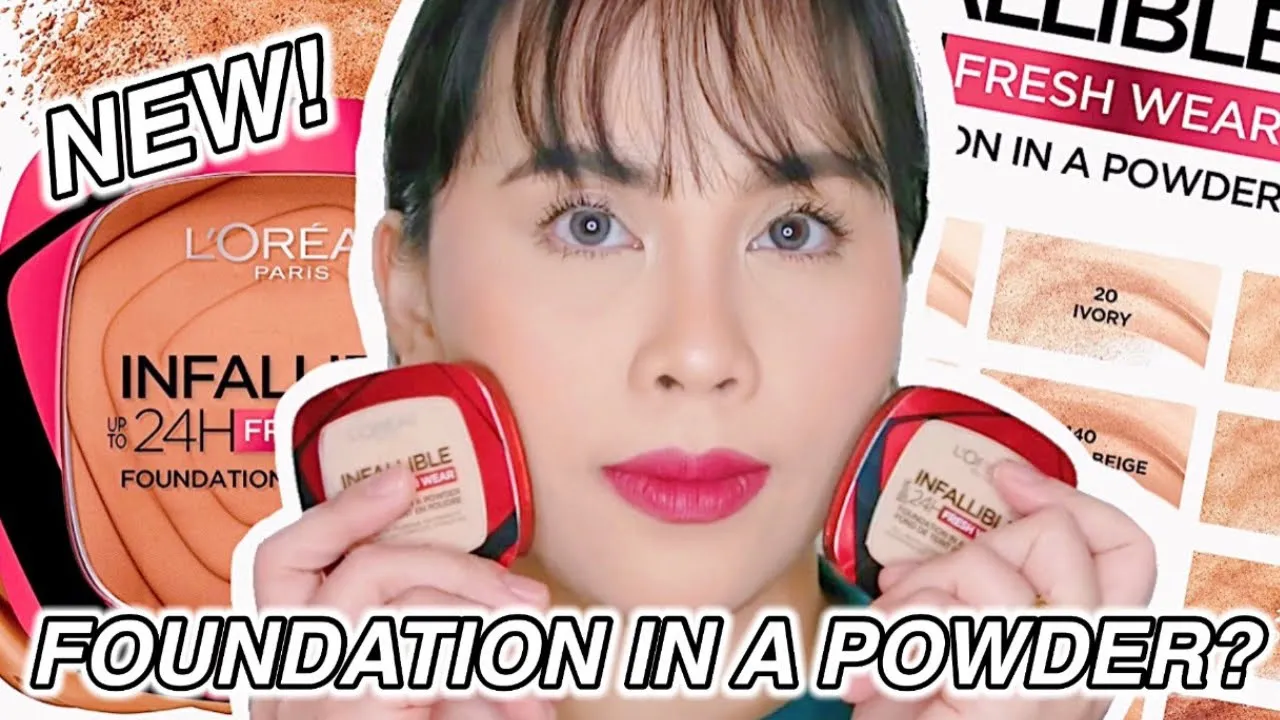 BATTLE BEDAK VIRAL TIKTOK & WATERPROOF ? L'OREAL POWDER FOUNDATION VS REVELINE  | Maria Soelisty