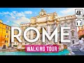 Rome 4K Walking Tour - With Captions