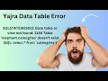SQLSTATE42S02 Base table or view not found 1146 Table elephant cateogries doesn t exist SQL select