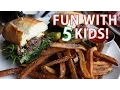 Fun with 5 Kids at the Fox and Turtle Family Dinner and Game Room