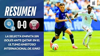la selecta empat con catar resumen el salvador 0 0 qatar amistoso internacional