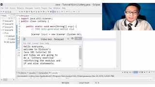 Dickson s Java101 Tutorial 16 - Lottery