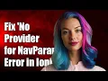 Fixing No Provider for NavParams Error in Ionic Framework A Step-by-Step Guide