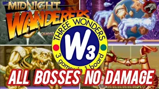 THREE WONDERS MIDNIGHT WANDERERS All Bosses No Damage Hardest Difficulty PS4 