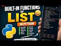 Python List Built-in Functions Class 11 12 Complete Guide