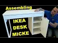 Ikea MICKE desk assembly