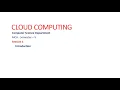MCA III Sem5 Cloud Computing Introduction