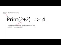 python hello world