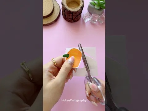 DIY Pumpkin Sticker Idea 🎃