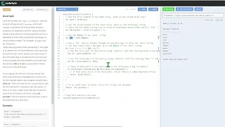 Word Split - Interview assessment Coderbyte