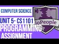 CS1101 unit 5 programming assignment - While loops and my