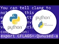clang error unknown argument -mno-fused-madd python package installation failure