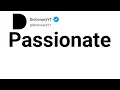 Passionate Synonyms Thesaurus Similar Words