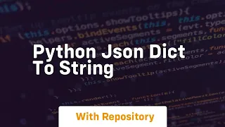 python json dict to string