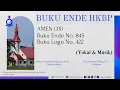 BUKU ENDE HKBP No. 845 Buku Logu No. 422  AMEN (3X)   (Vokal \u0026 Musik)