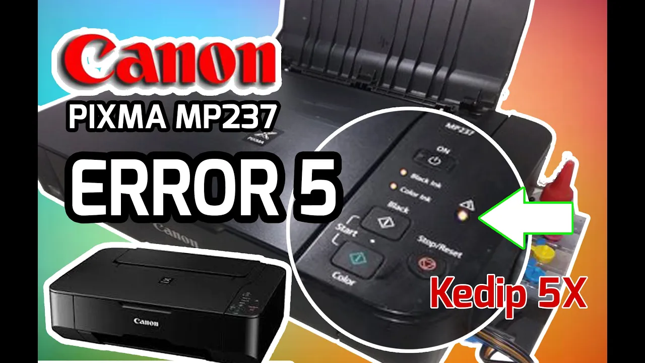 disarankan tonton kualitas videonya 720p** Error Code 5B00 dan disertai blinking selama 7 kali di Pr. 