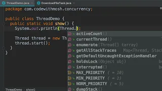 Java - Starting a Thread By Mosh Hamedani
