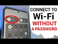 How to connect to Wifi WITHOUT a PASSWORD on Android phone