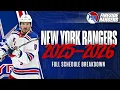 Rangers 2025-2026 Full Schedule Breakdown Best Games To Mark On Your Calenders Discussion