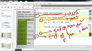 Class 10th ICSE Tokens Punctuators Operators Escape Sequence in JAVA Chapter 3 Part 6