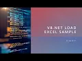 Vb net load excel file sample