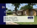 3 Bedroom Home for Rent in Ennis TX Large Backyard Full Home Tour 806 Phillips