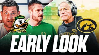 EARLY LOOK Oregon at Iowa Ducks vs Hawkeyes in HUGE Big Ten game with CFP stakes